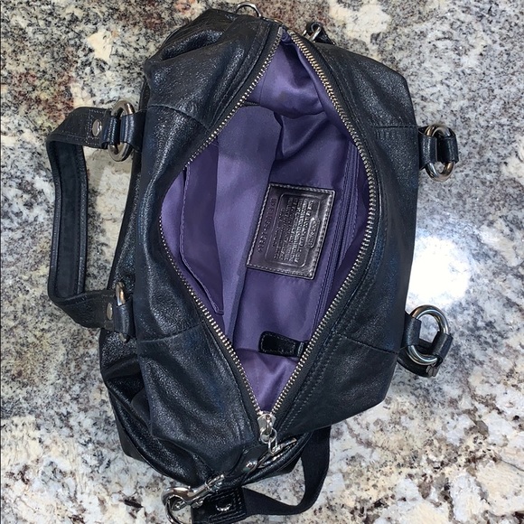 Coach Poppy Back Patent Satchel Purse - Picture 4 of 7